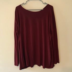 Piko Burgundy long sleeve shirt